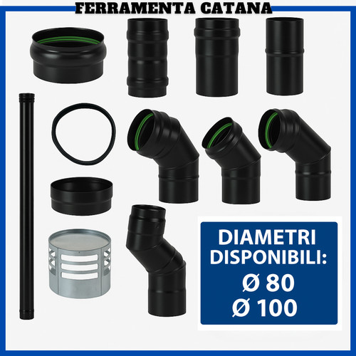 Tubo stufa pellet - tubo, kit